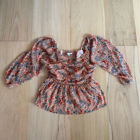 American Eagle Outfitters Tops - American Eagle Outfitters Floral Colorful Blouse Top Size Medium